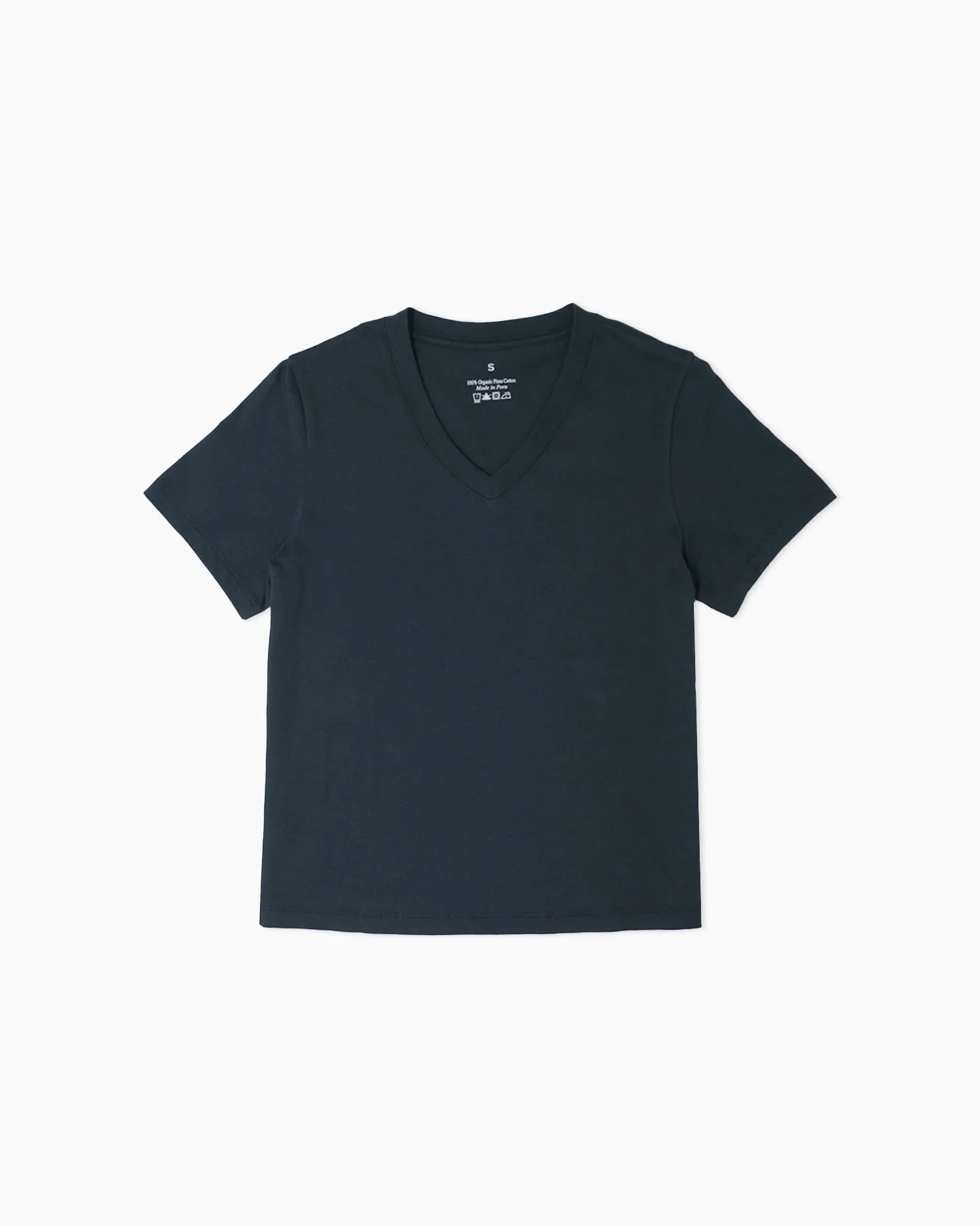 100% Organic Cotton V Neck Tee