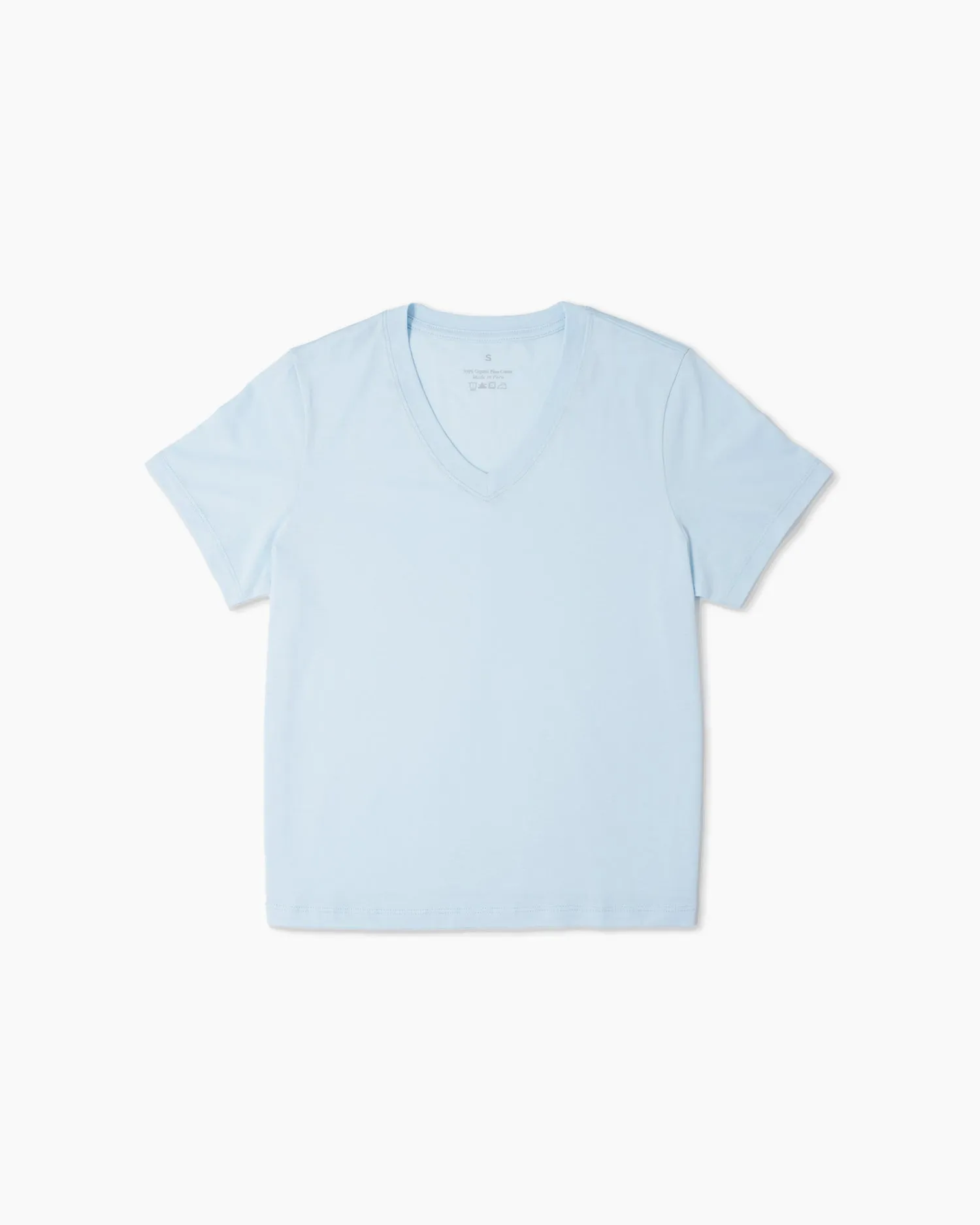 100% Organic Cotton V Neck Tee