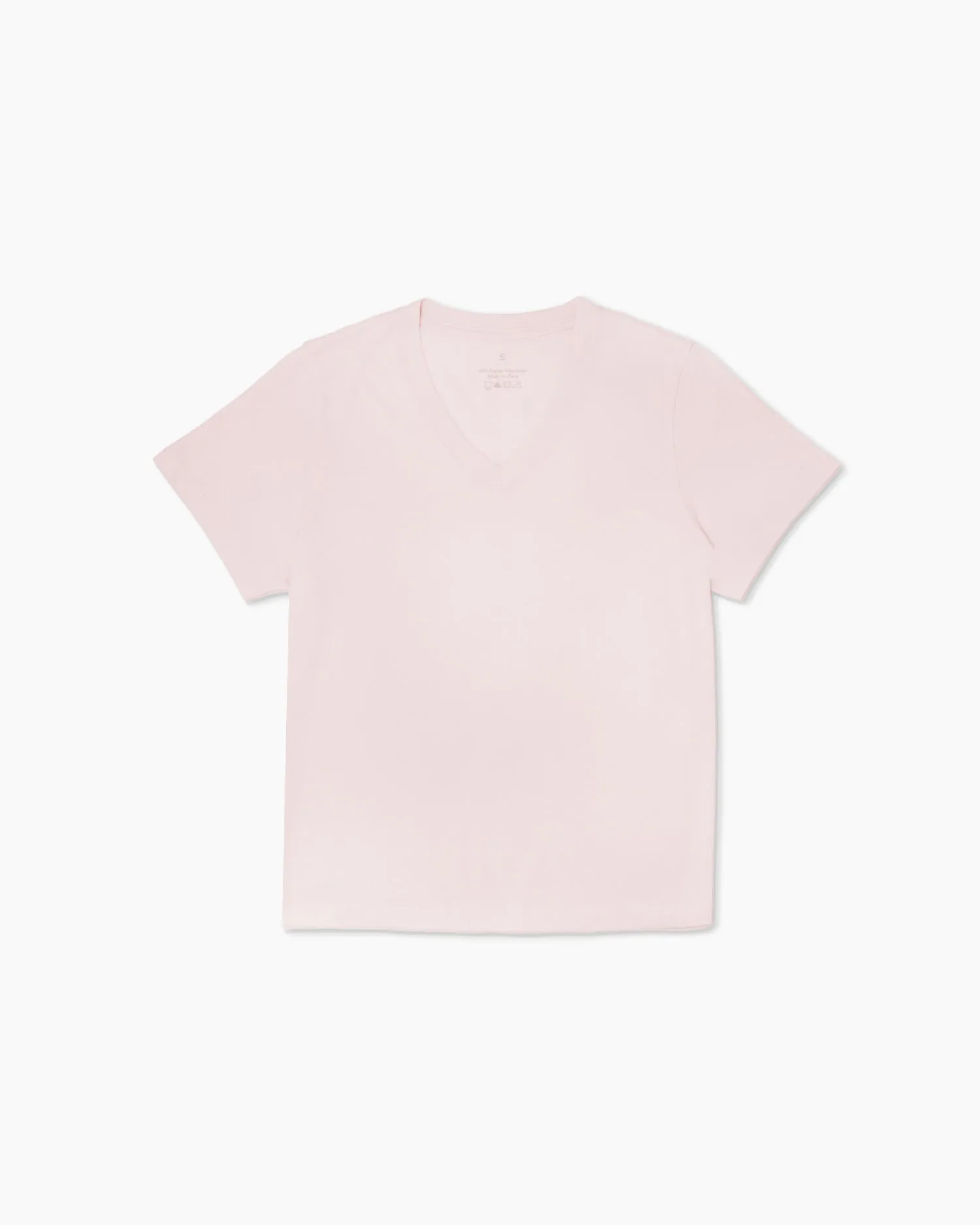 100% Organic Cotton V Neck Tee