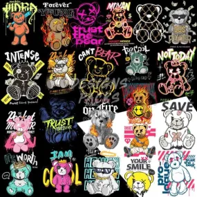 22 Teddy Bear Designs Bundle PNG