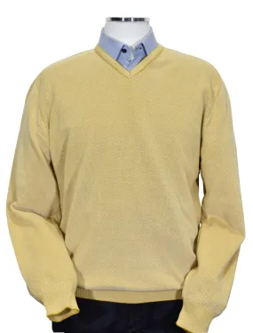 300 Maize Popcorn Stitch Sweater