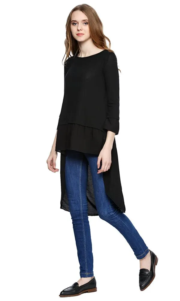39325 High Low Top - Black