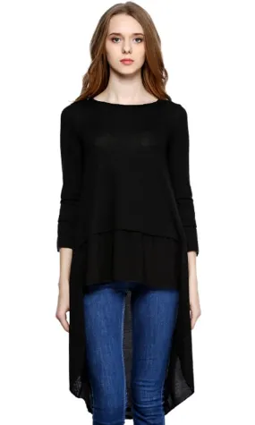 39325 High Low Top - Black
