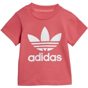 Adidas Trefoil Infants Tee Real Pink-White
