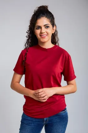 Alexis Maroon Bamboo/Organic Cotton T-shirt