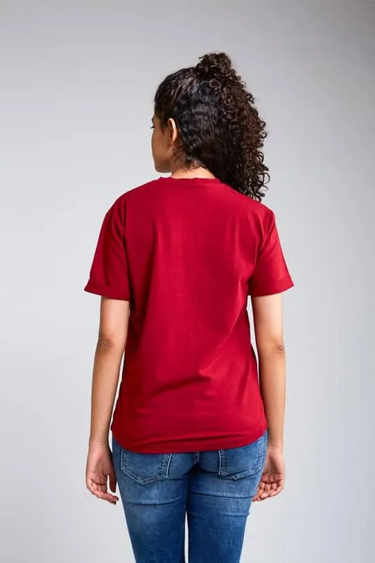 Alexis Maroon Bamboo/Organic Cotton T-shirt