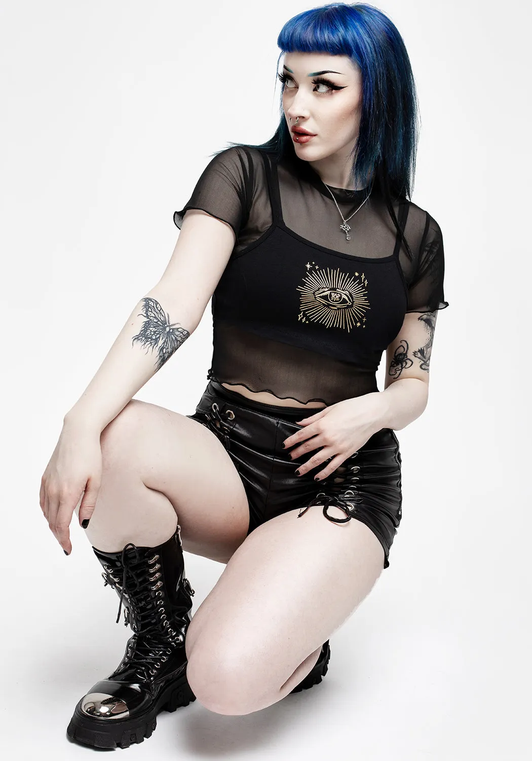 All-Seeing Eye Crop Tee and Vest