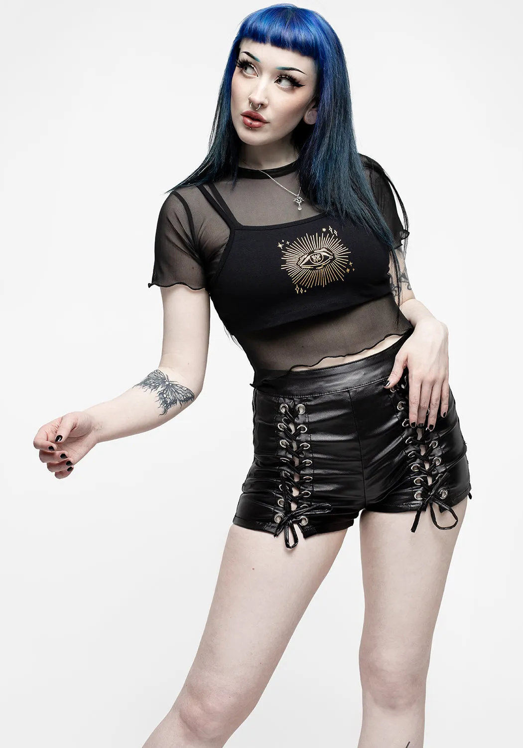 All-Seeing Eye Crop Tee and Vest