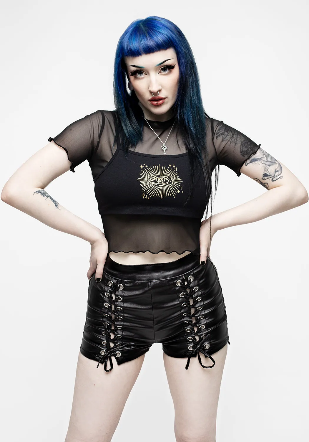 All-Seeing Eye Crop Tee and Vest