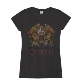 Amplified Womens/Ladies Queen Royal Crest T-Shirt
