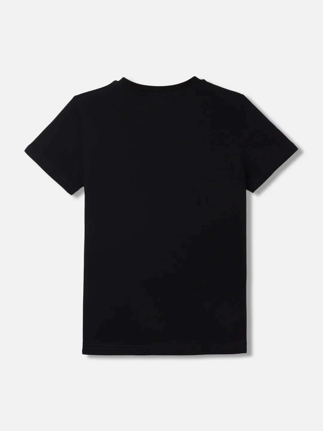 Antony Morato Kids Black Printed Round Neck Short Sleeves T-Shirt