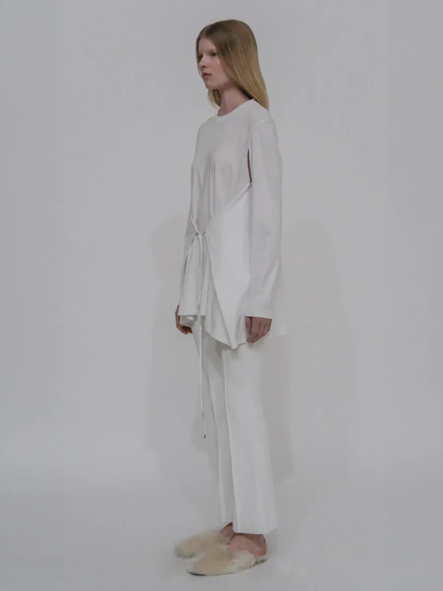 APRON CUTOUT T-SHIRT TOP