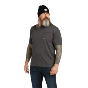 Ariat Men's Charcoal Heather Rebar Workman Logo T-Shirt