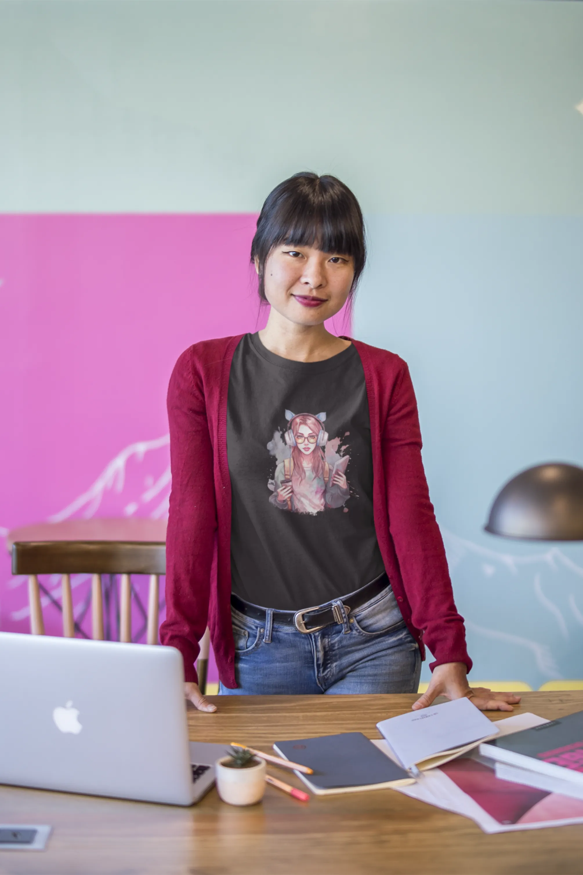 Artistic Student Printed T-shirt for women