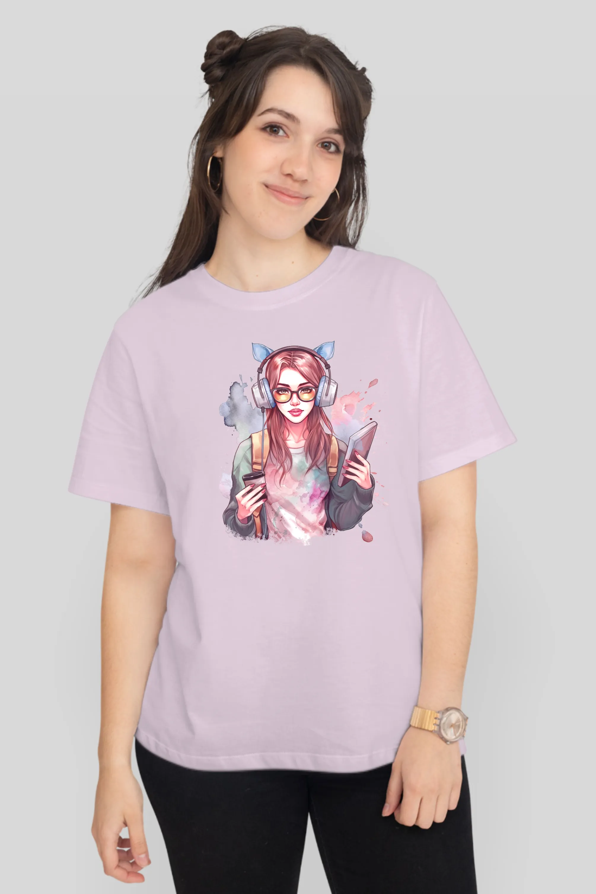 Artistic Student Printed T-shirt for women