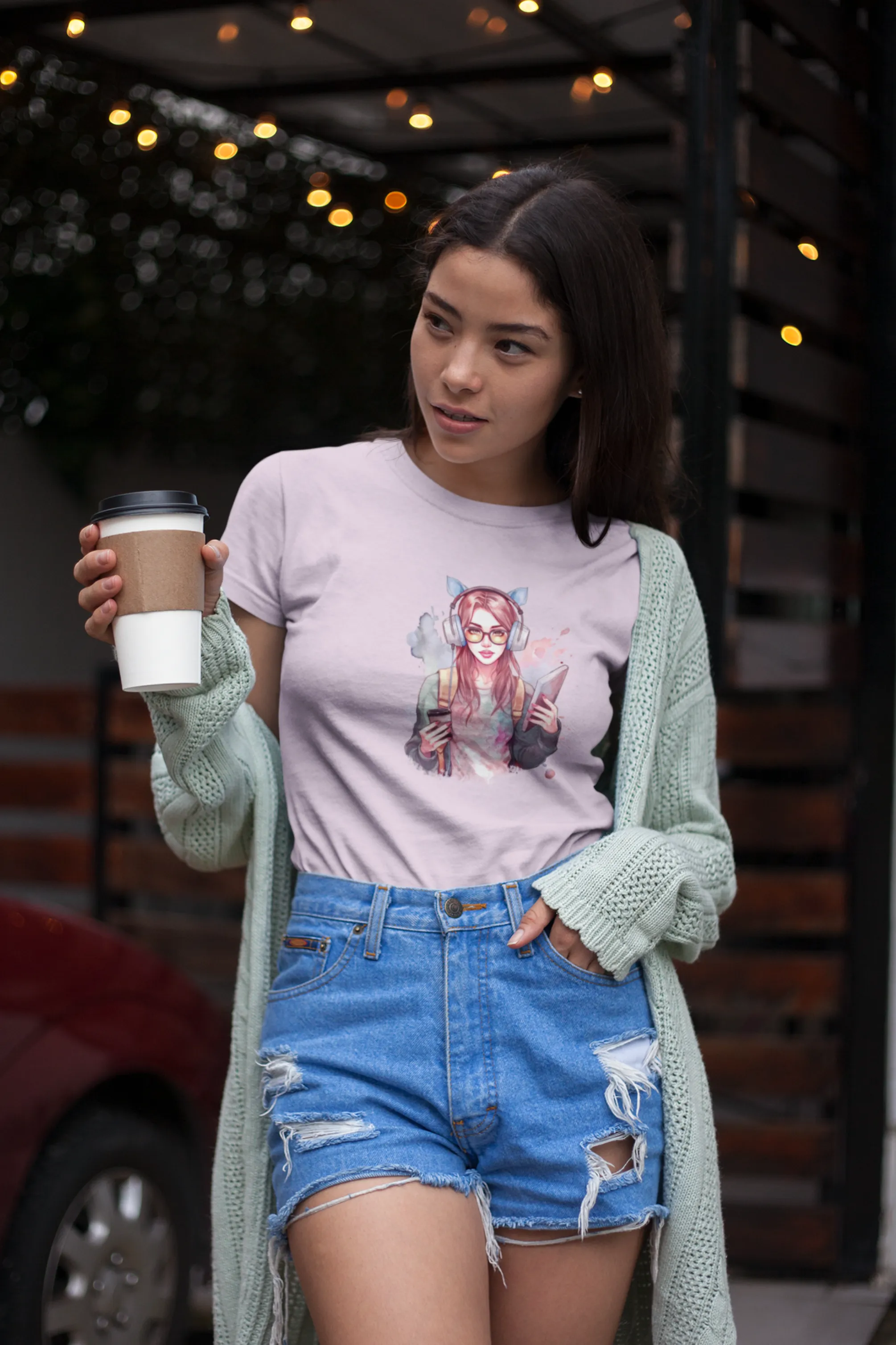 Artistic Student Printed T-shirt for women