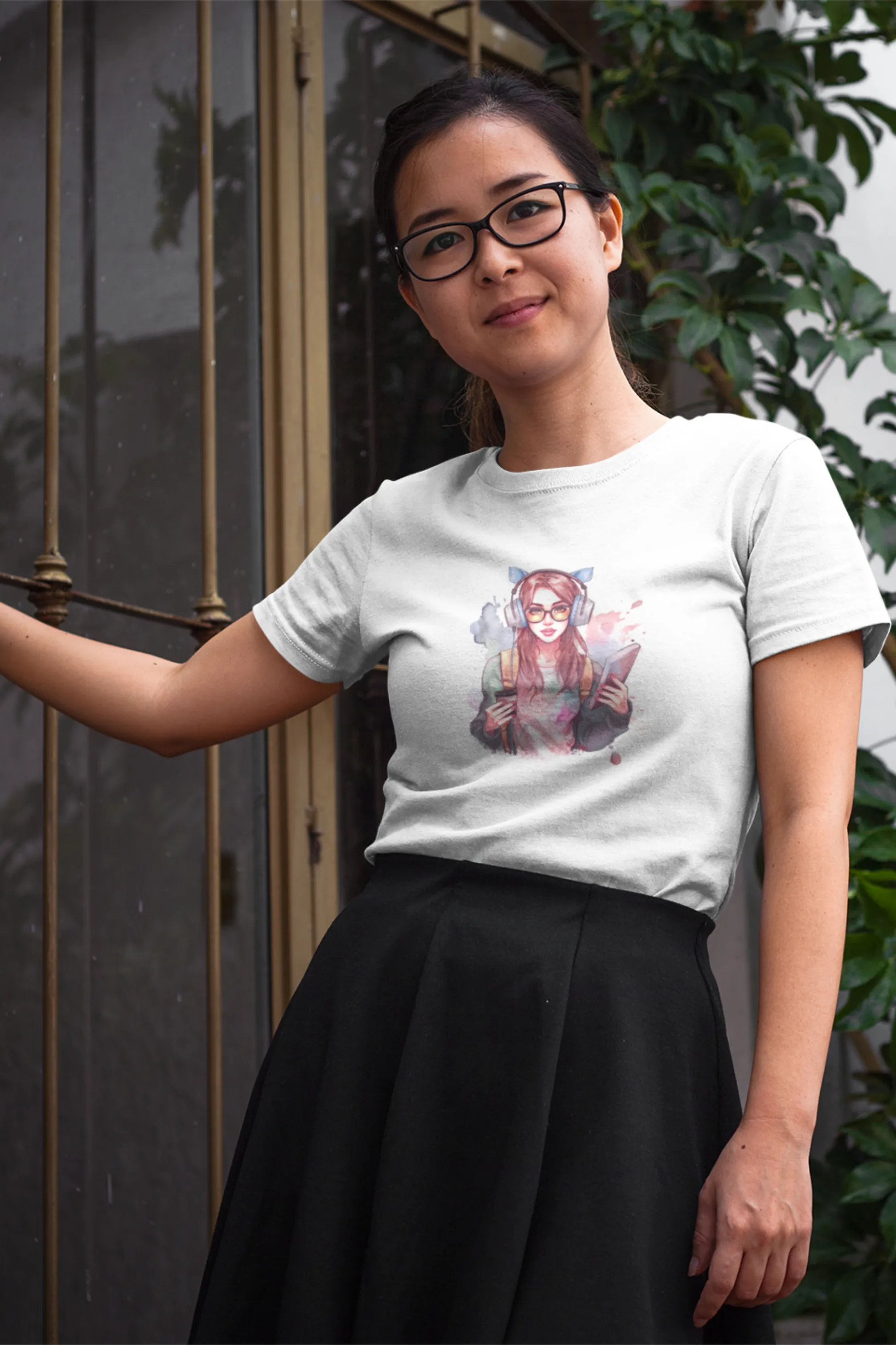 Artistic Student Printed T-shirt for women