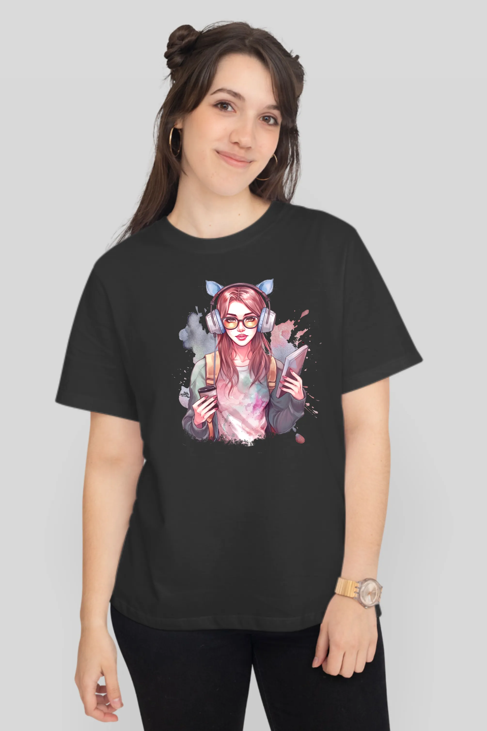 Artistic Student Printed T-shirt for women