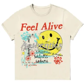 Authentics FEEL ALIVE TEE- Cream (ALIVE-CREAM)