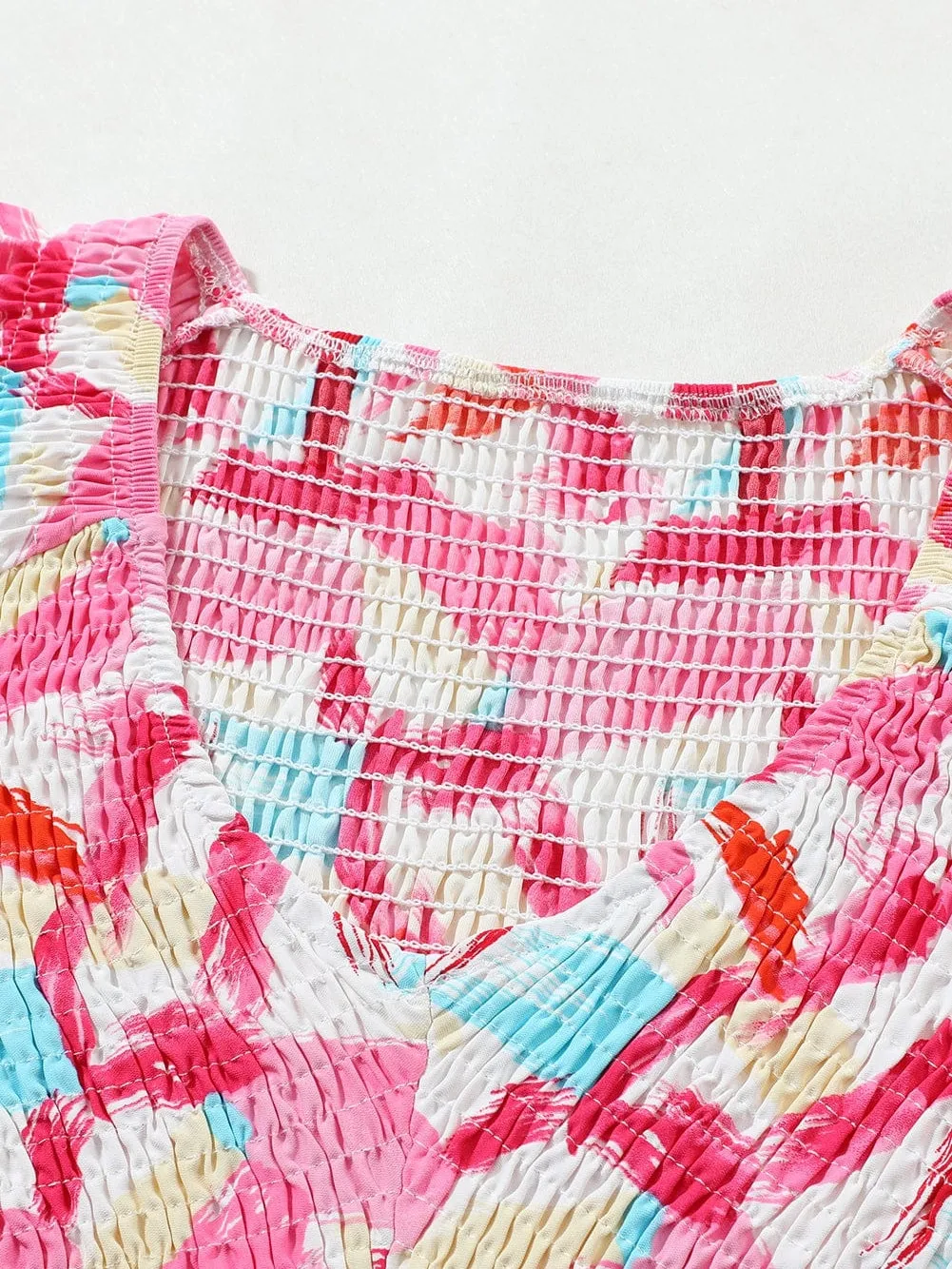 Autumn Abstract Print Blouse