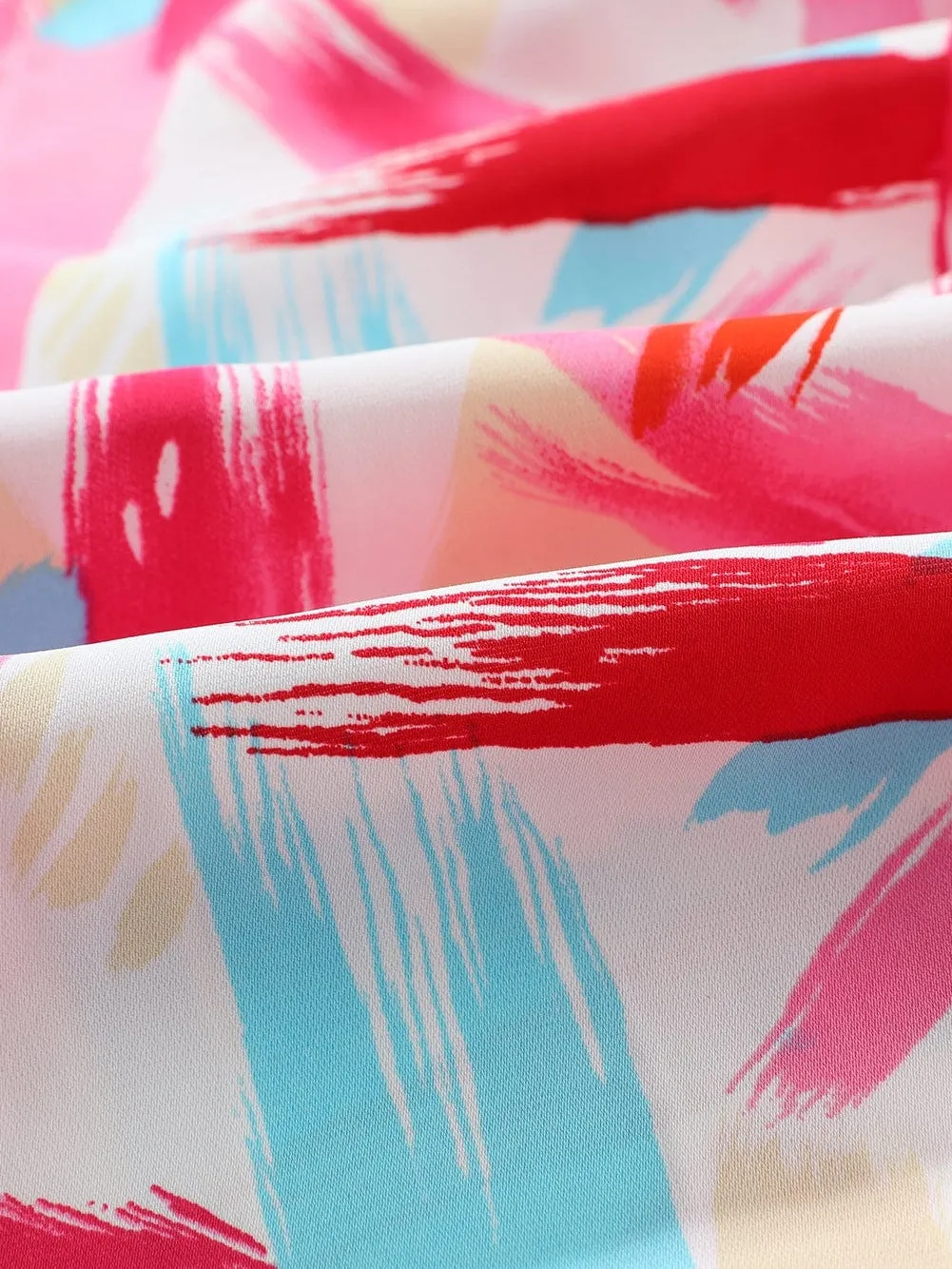 Autumn Abstract Print Blouse