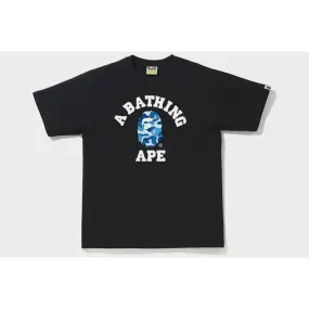 BAPE ABC Camo College Tee - Black/Blue (SS20/SS23)