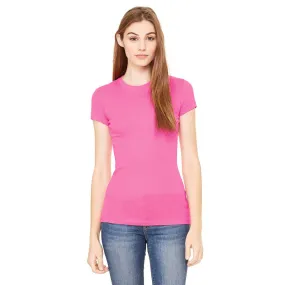 Bella   Canvas Women's Berry Sheer Mini Rib Short-Sleeve T-Shirt