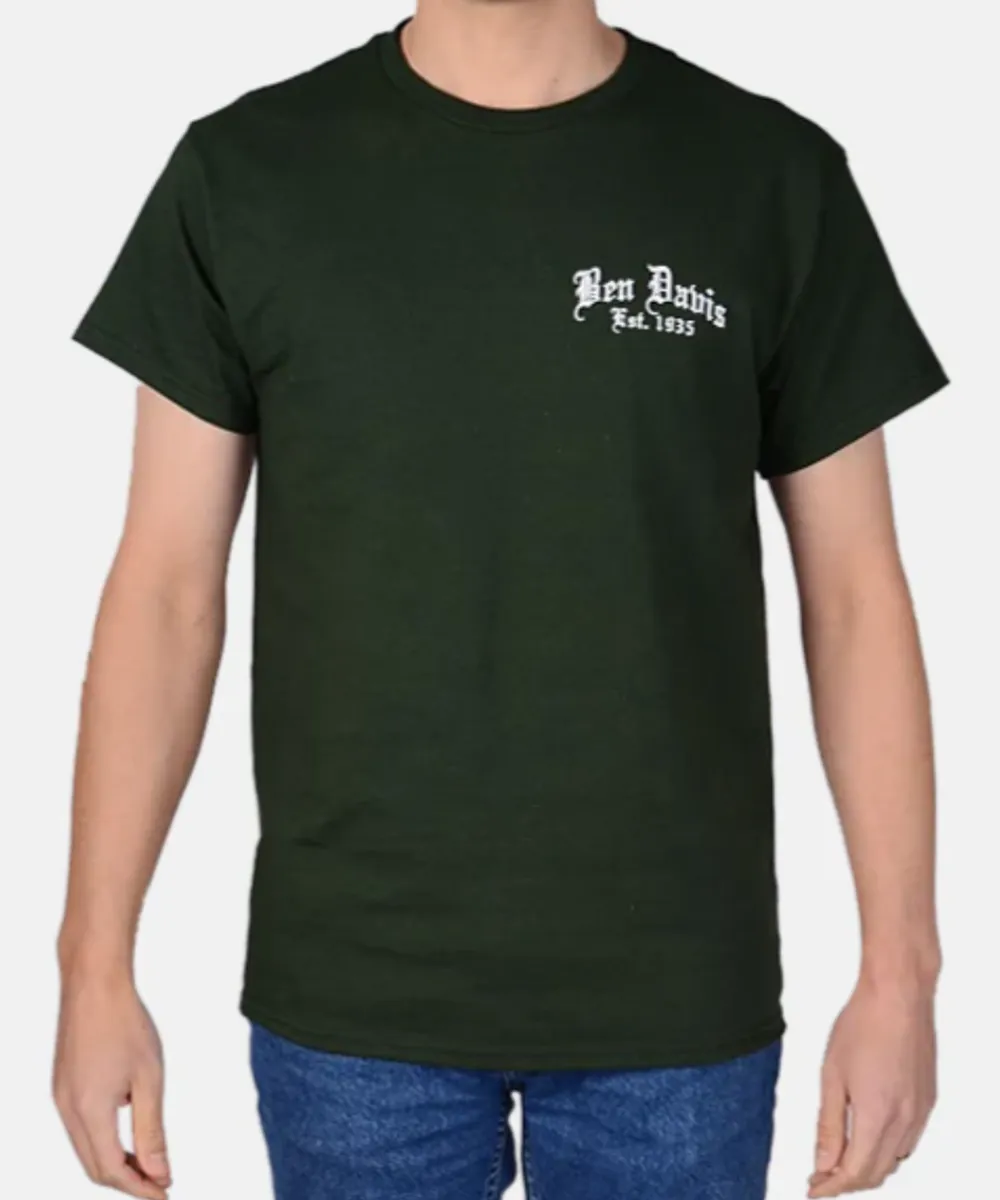 Ben Davis Men's Paisley Logo T-Shirt - Green