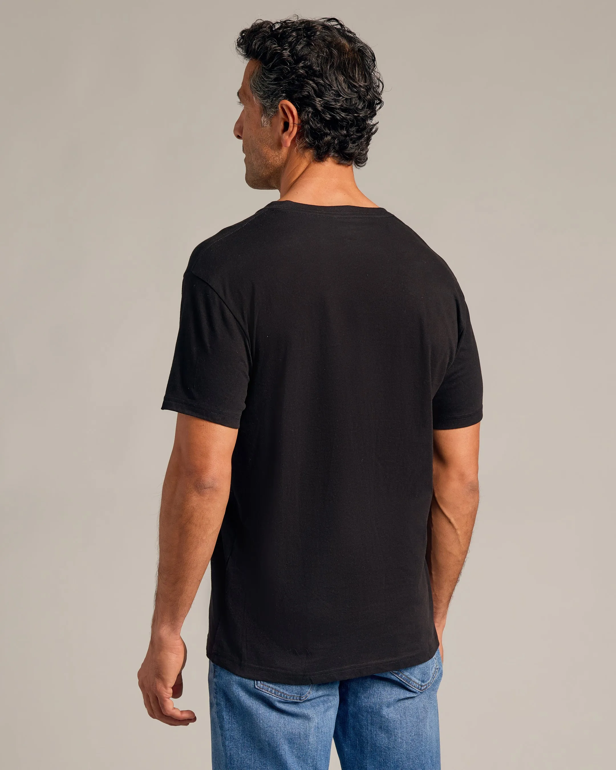 Black V-Neck Tee