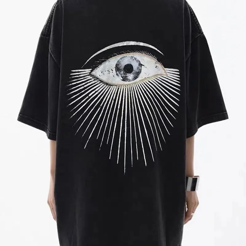 Blessyuki Quality Acid Wash TShirt Plus Size Vintage Style
