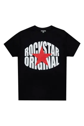 Boys Ezra Black Graphic T-Shirt