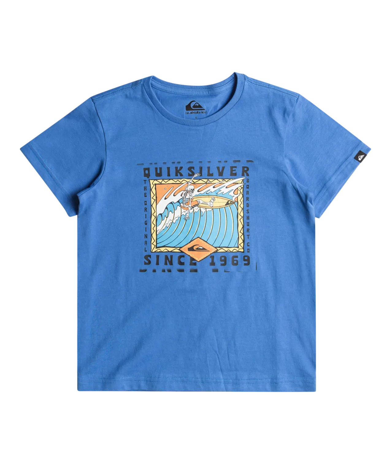 Boys Retro Skull T-Shirt in Nebulas Blue