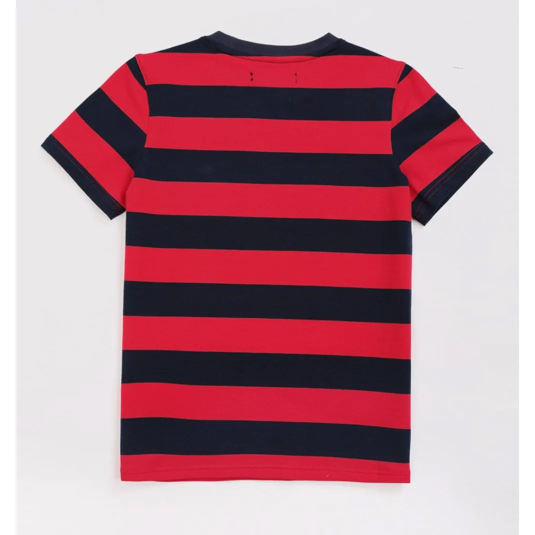 BP KIDS Red Game Stripe Tee