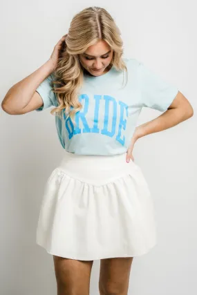 Bride XL short sleeve crew ice blue