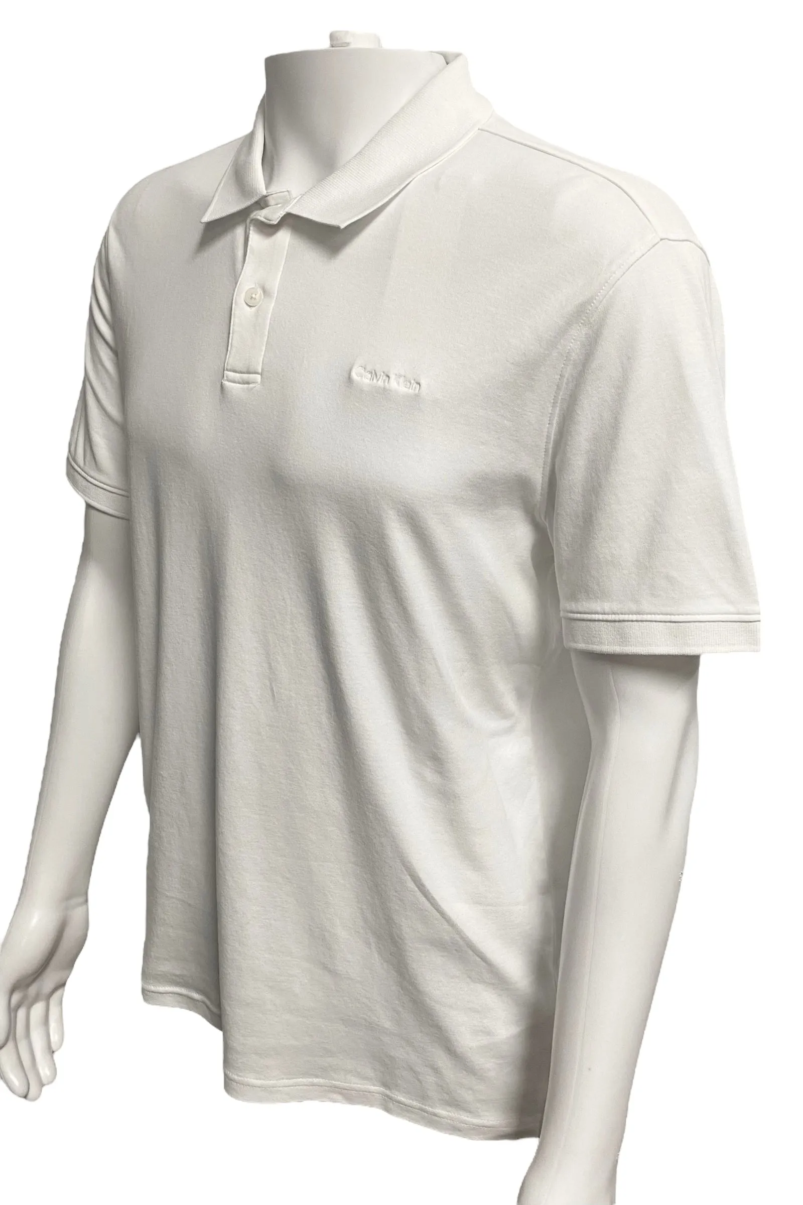 Calvin Klein Mens Cotton Liquid Touch Polo - 40M6718122 / 40M6718691