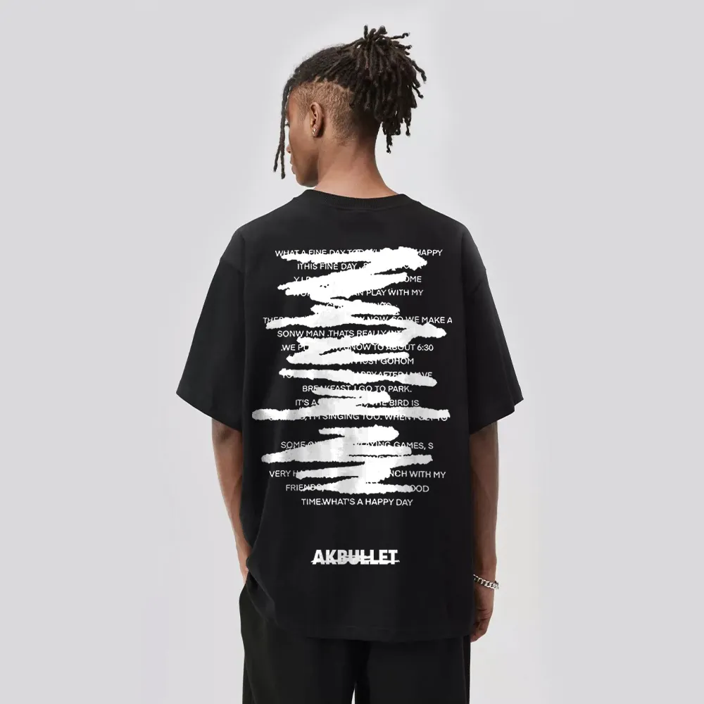 Casual Graffiti Letter T-shirt