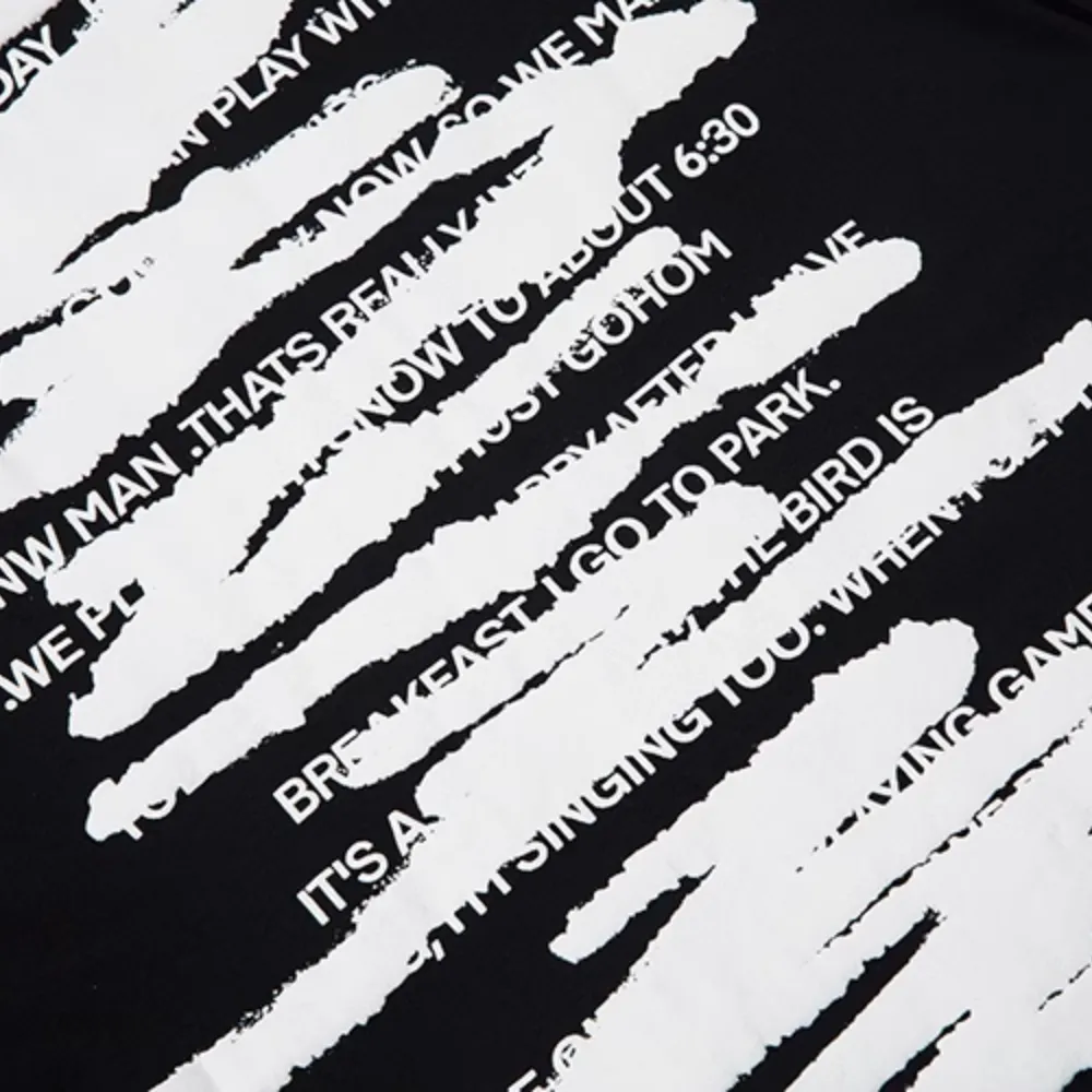 Casual Graffiti Letter T-shirt