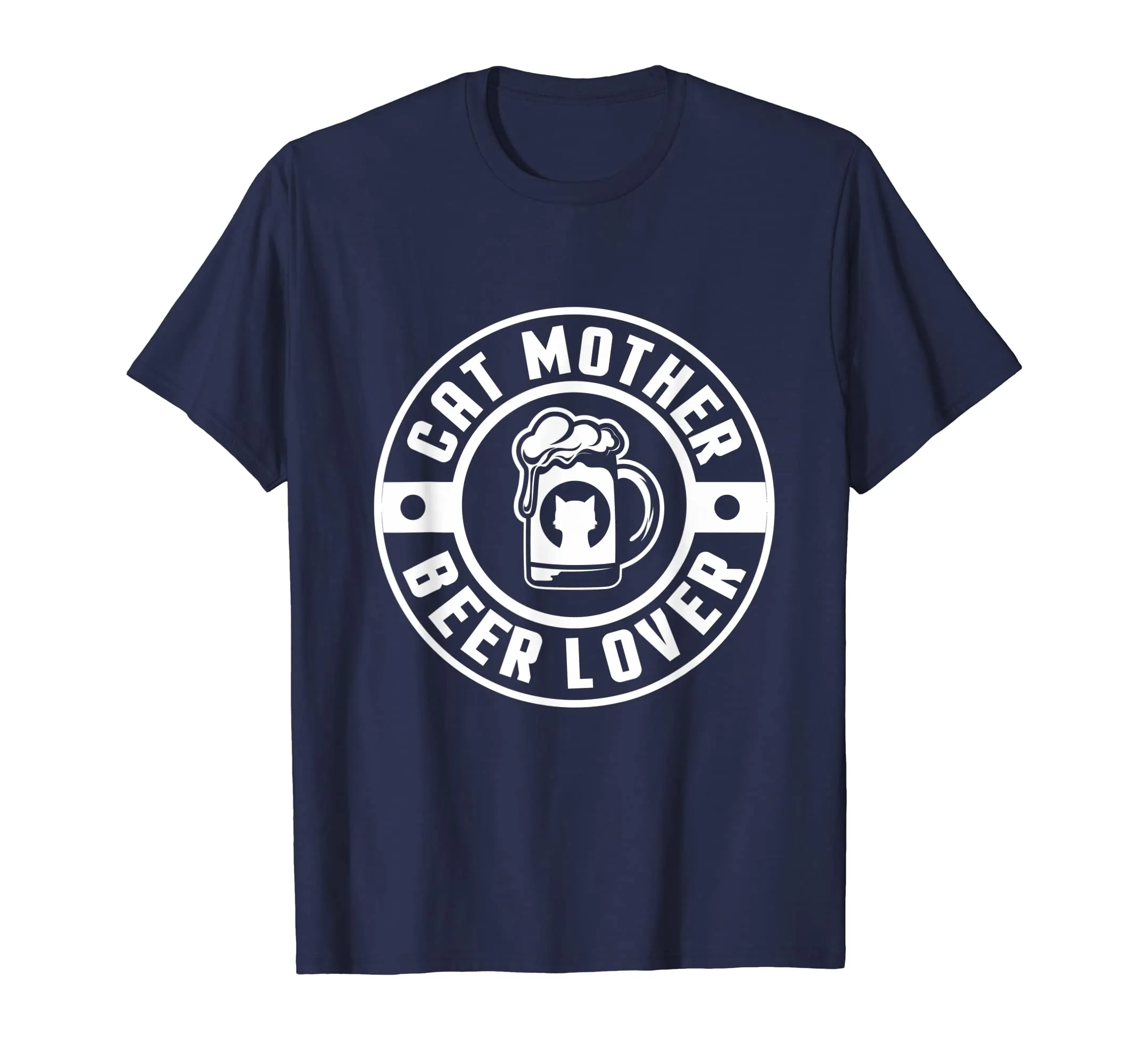 Cat Mother Beer Lover Tshirt Funny Cat Mom Quote Art T Shirt