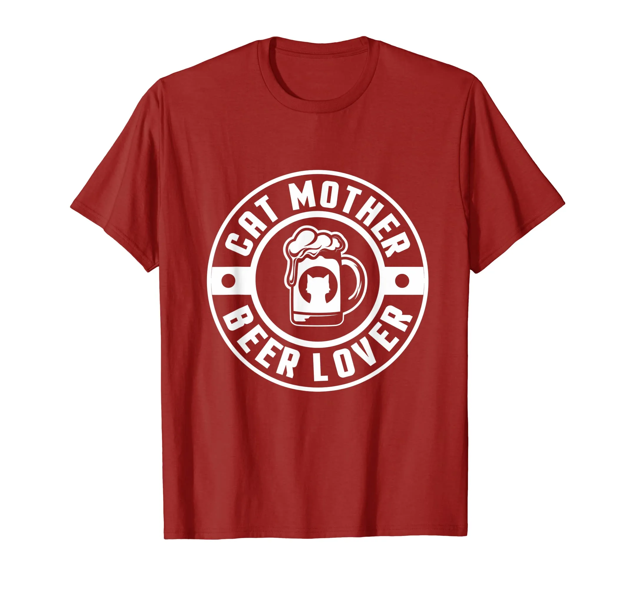 Cat Mother Beer Lover Tshirt Funny Cat Mom Quote Art T Shirt