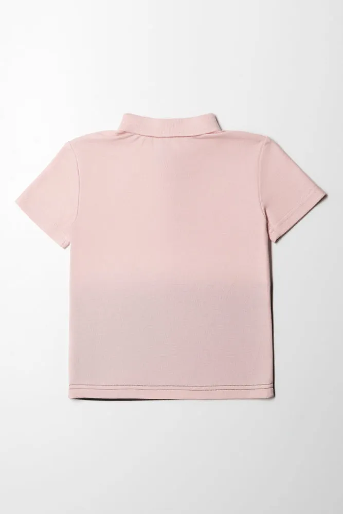 Colour block Golfer Dusty Pink
