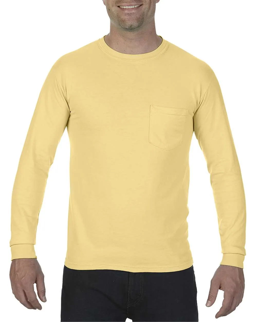 Comfort Color Heavyweight Long Sleeve Pocket