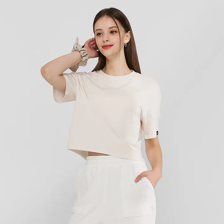 Cool Touch Basic Crop T-shirts