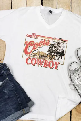 Coors Cowboy Unisex Poly-Rich Blend V-Neck Tee