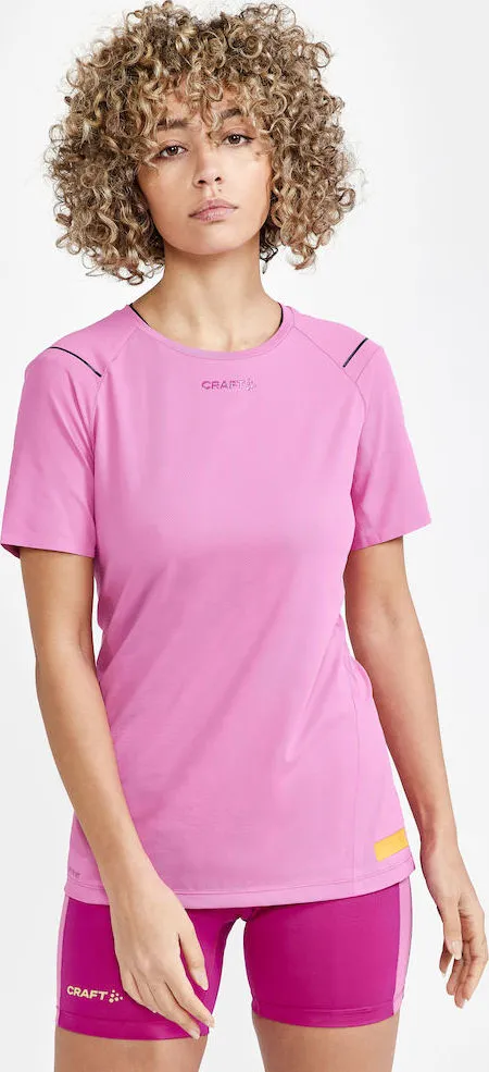 Craft Women&#x27;s Pro Hypervent Short Sleeve Tee Camelia-Roxo | Buy Craft Women&#x27;s Pro Hypervent Short Sleeve Tee Camelia-Roxo here | Outnorth