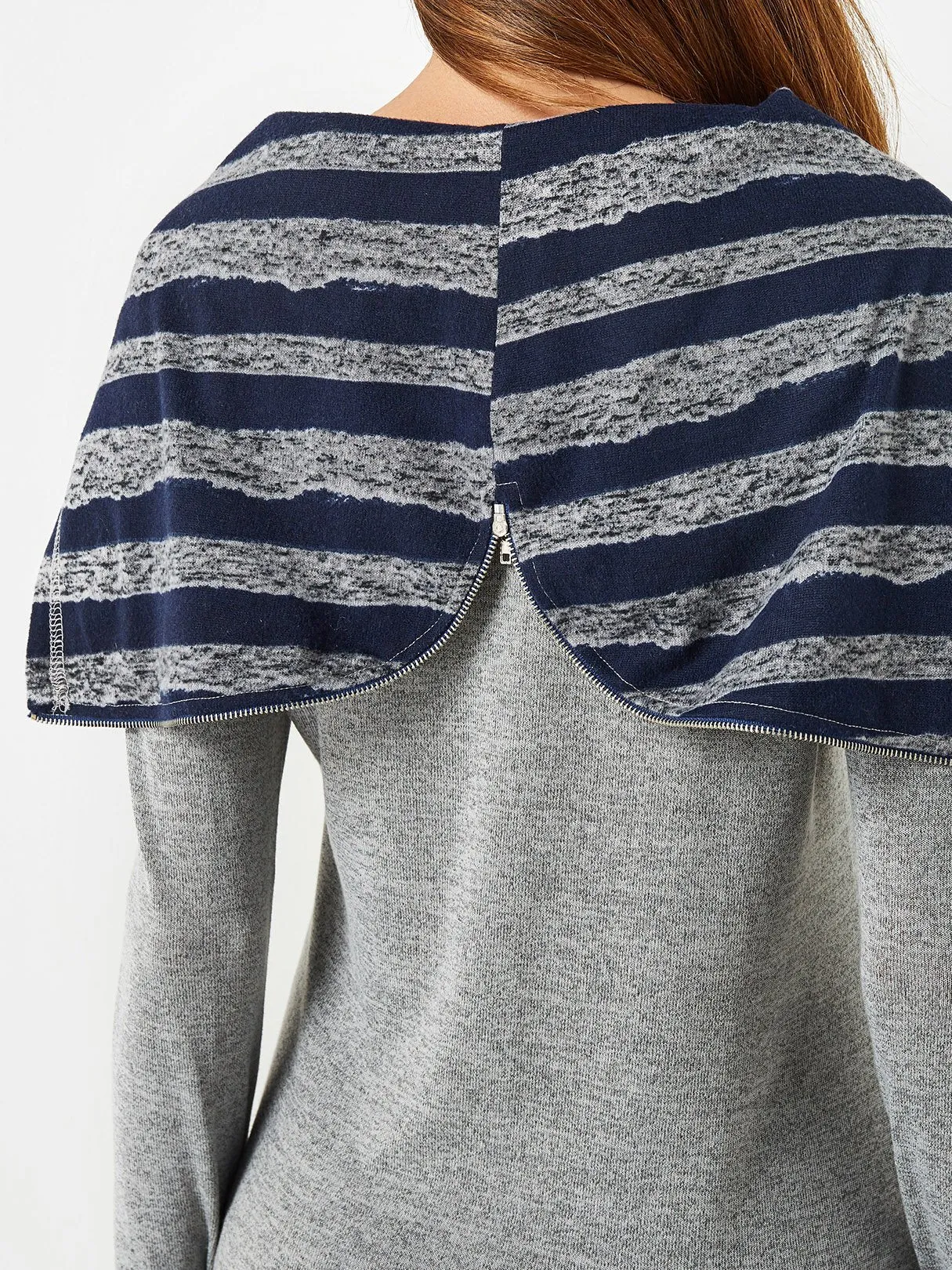 Custom Pullover Plain Hooded Long Sleeve Grey T-Shirts