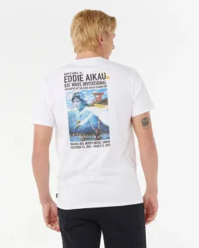Eddie Would Go Poster T-Shirt in White