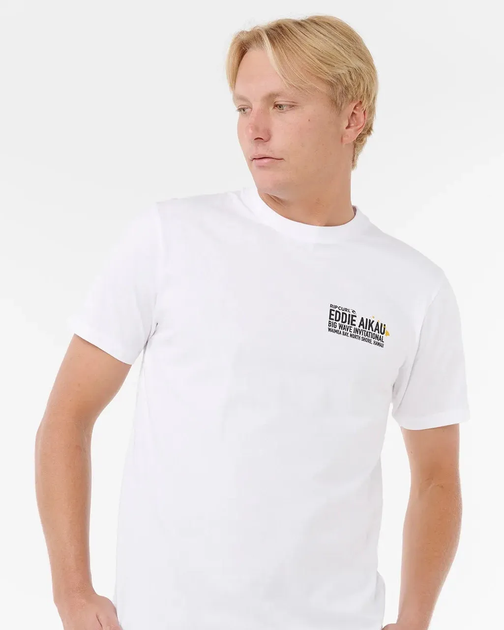 Eddie Would Go Poster T-Shirt in White