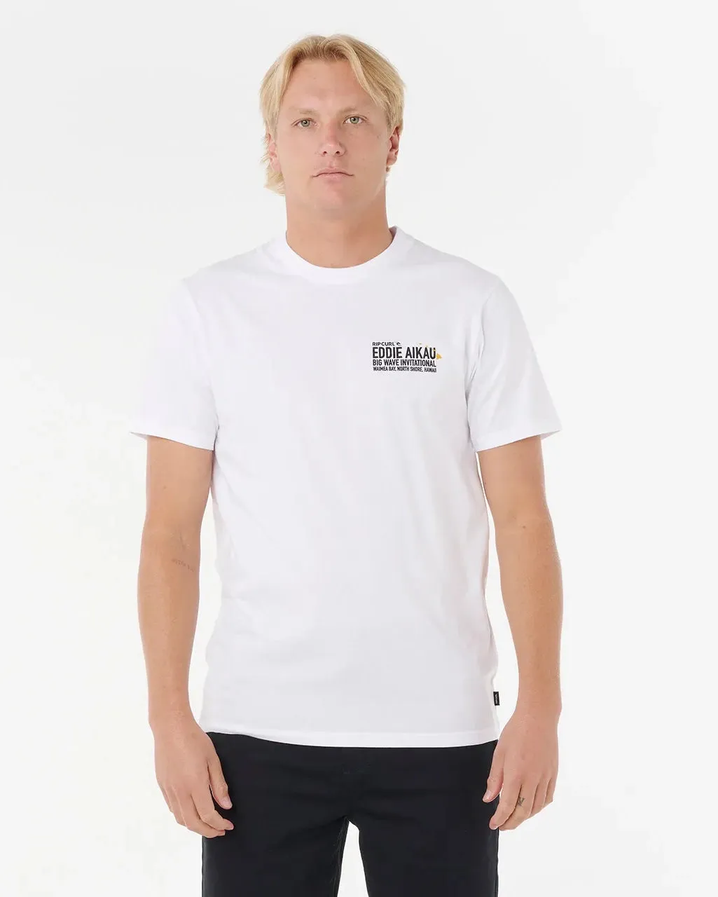 Eddie Would Go Poster T-Shirt in White