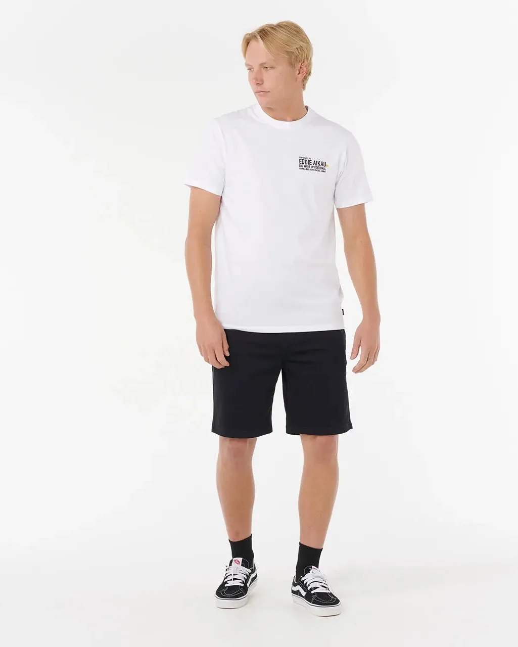 Eddie Would Go Poster T-Shirt in White