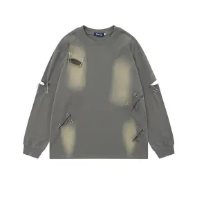Edgy Design Long Sleeve T-Shirt
